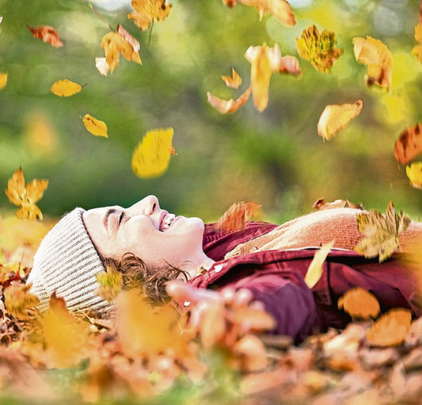 Achtsamkeit und ein gesundes sorgen für Immunsystem einen entspannten Herbst