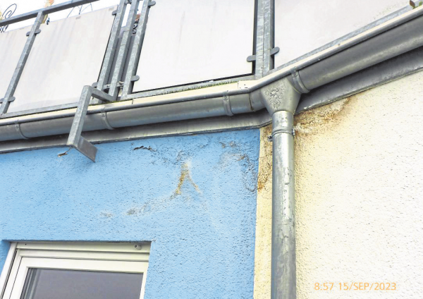 Wohnungsnot aufgrund undichter Dachterrasse