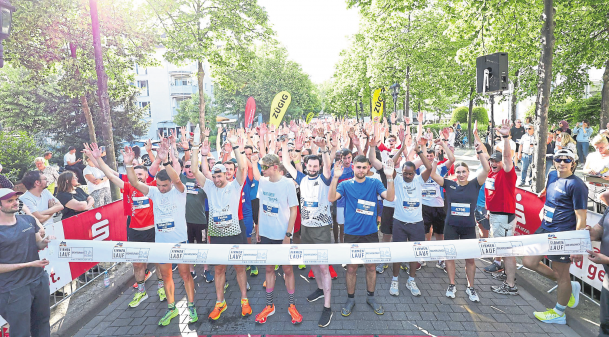 Sportlicher Zusammenhalt beim dm Firmenlauf in Bad Kreuznach
