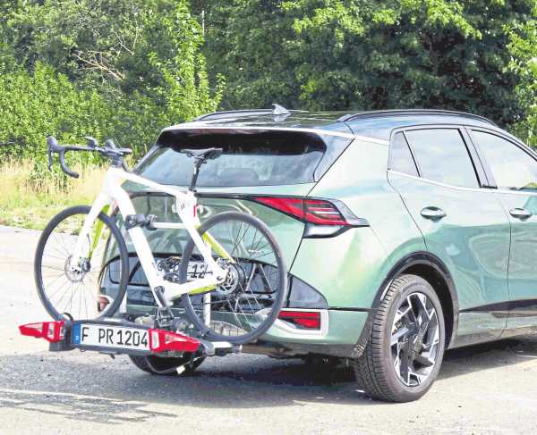 Fahrradtransport auf dem Heckträger