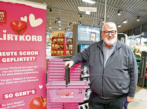 Wirges: Mit dem Flirtkorb im Supermarkt