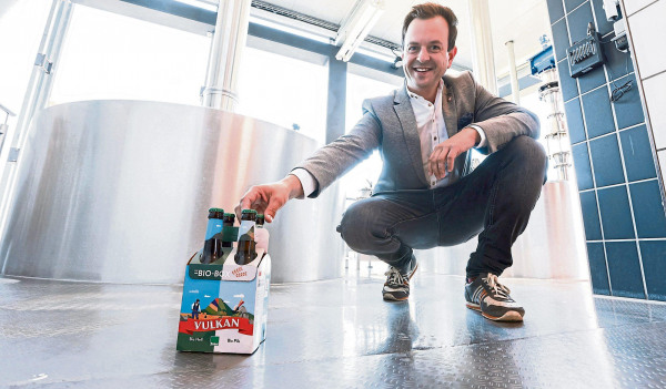 Mendiger Biobier mit Botschaft