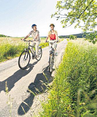 Herrliche Landschaften rund um das Köppelgebiet auf dem Fahrrad erkunden