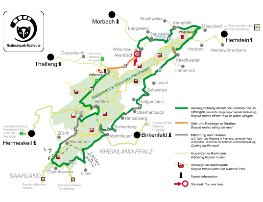 Neue Radroute um den Nationalpark Hunsrück-Hochwald verbindet die Region