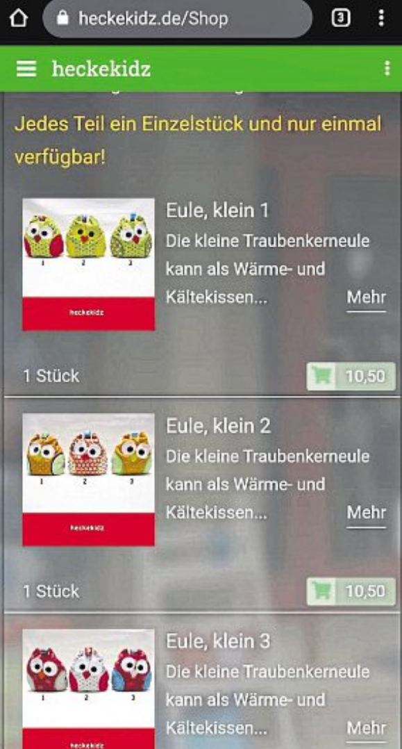 Genähte Unikate im neuen Onlineshop bestellen