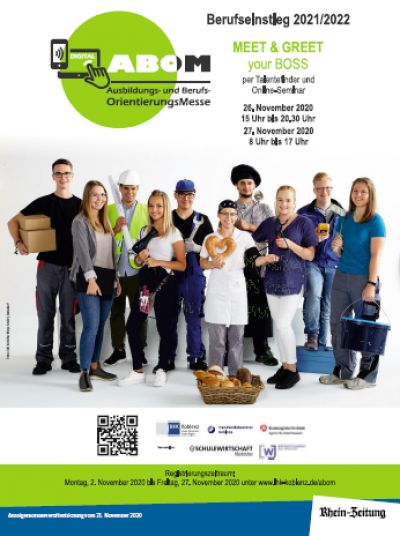 Liebe Schülerinnen und Schüler, sehr geehrte Aussteller und Teilnehmer der ABOM DIGITAL 2020!