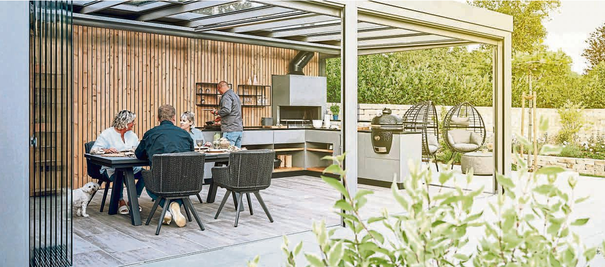 Gläsernes Grillparadies
