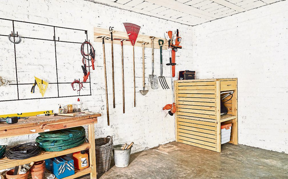 Ordnung in Schuppen und Werkstatt