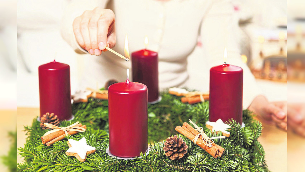Der Adventskranz: Eine Kerze für jeden Adventssonntag