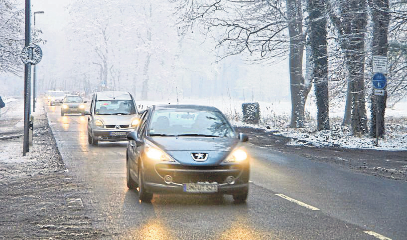 Fitness für das Autolicht im Winter