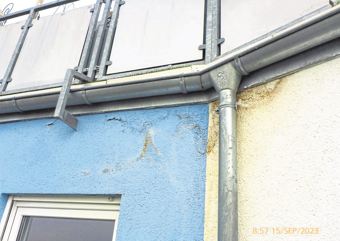 Wohnungsnot aufgrund undichter Dachterrasse