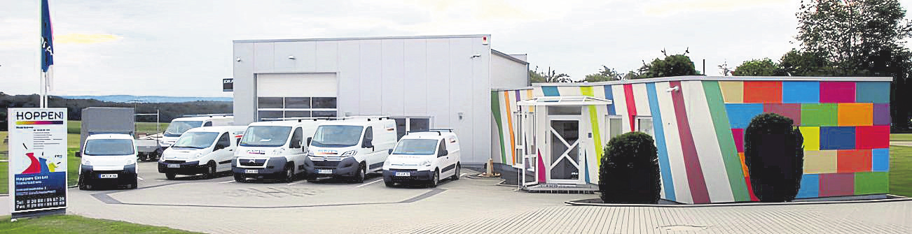 Malerbetrieb Hoppen GmbH im Gewerbegebiet Großmaischeid 