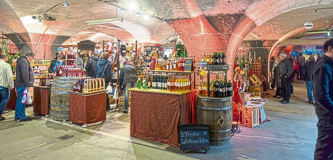 Mosel-Wein-Nachts-Markt in Traben-Trarbach: Weihnachten unter der Erde