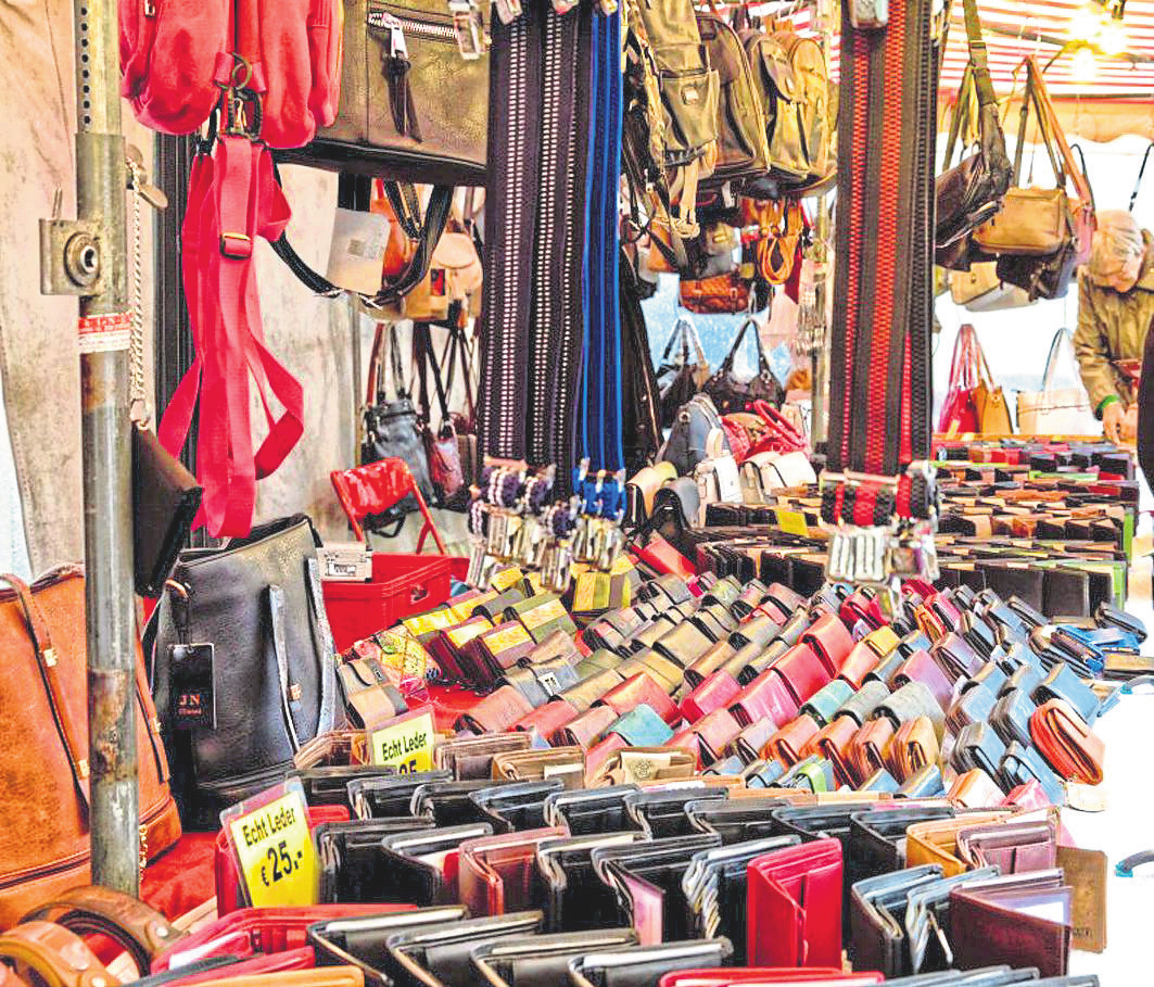 Zwischen Marktständen und Schaufenstern