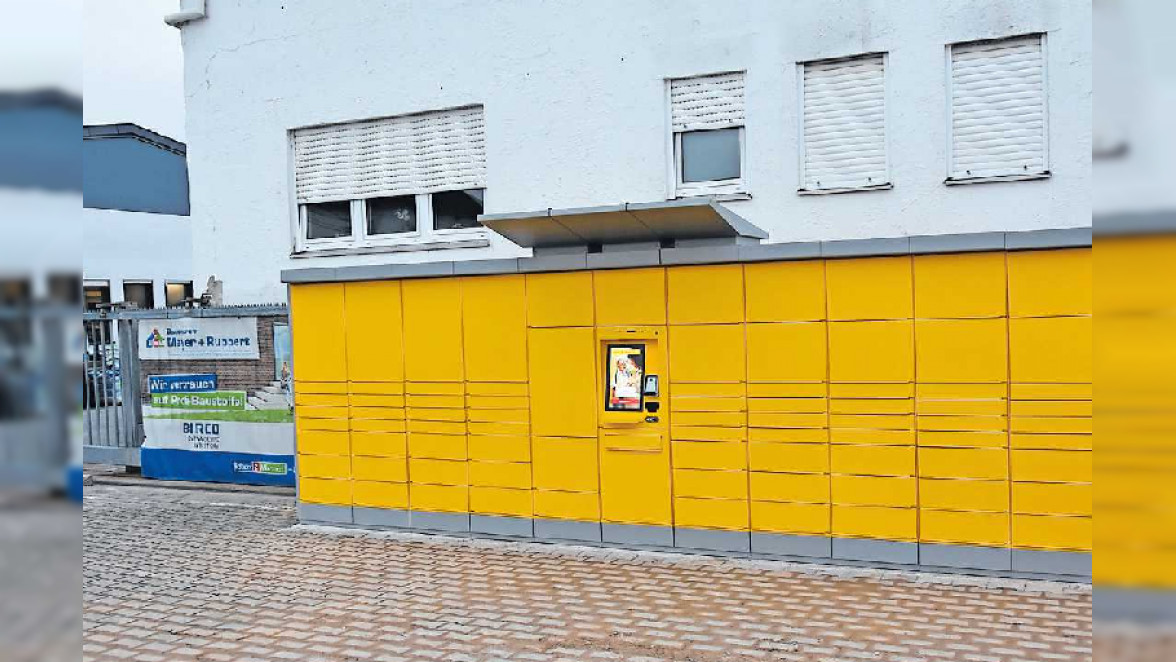 Neue Packstation auf dem Parkplatz von Mayer und Ruppert