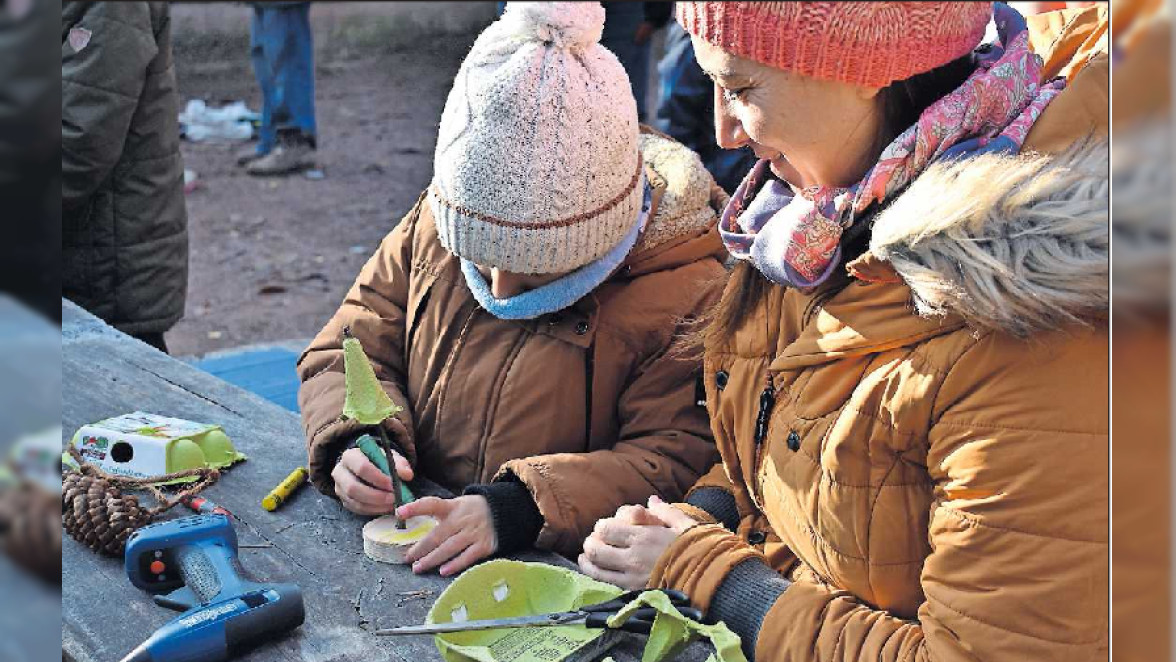 Tannenbaum aus Eierkarton
