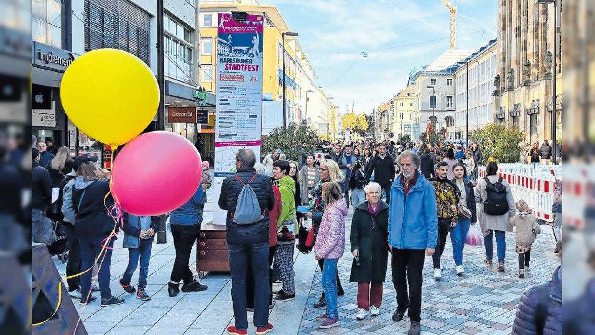 Verkaufsoffener Stadtfest-Sonntag in Karlsruhe mit Aktionen und Jubiläum