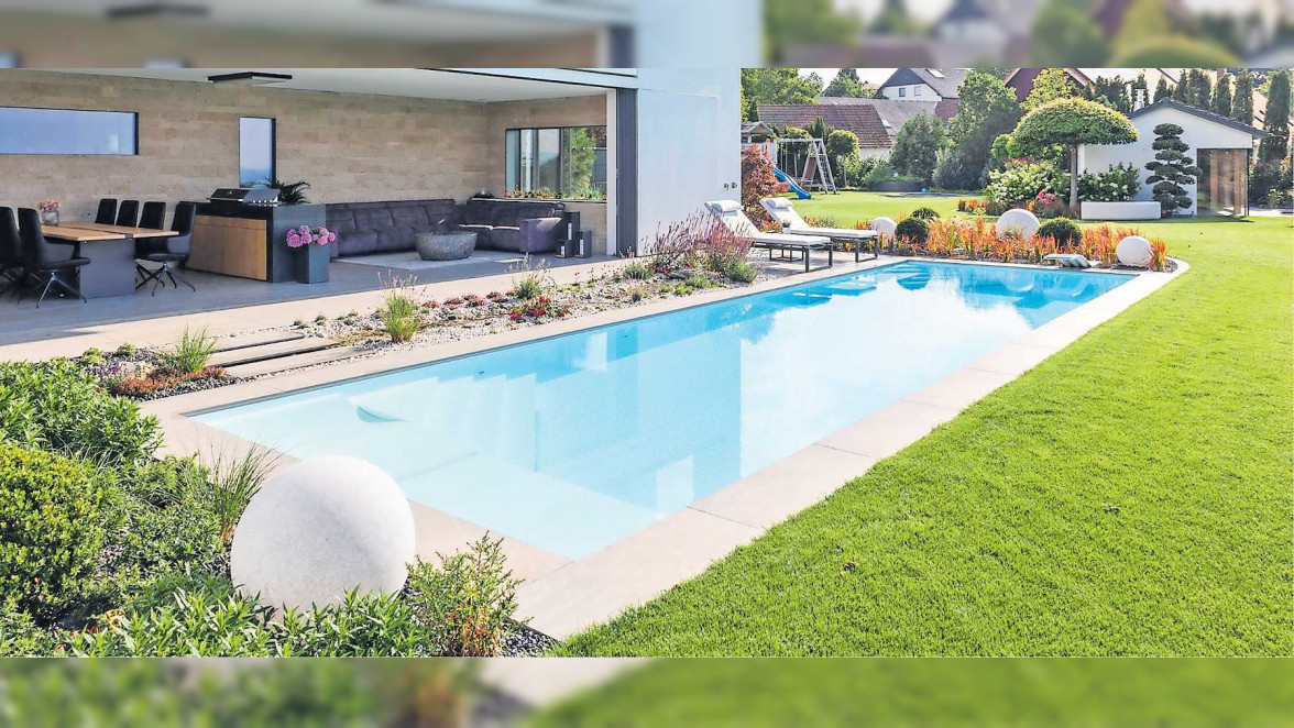 Der Pool im Garten als Antwort auf heiße Tage