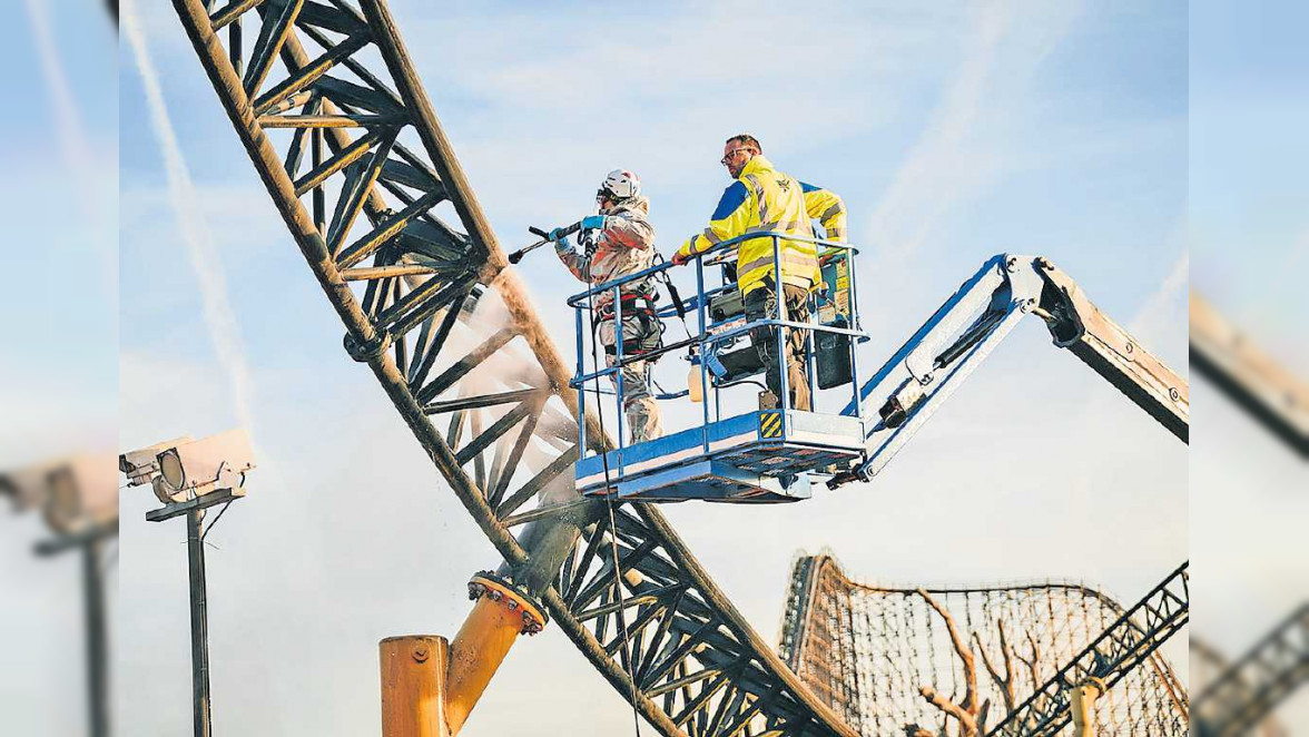 Als Gebäudereiniger hoch hinaus