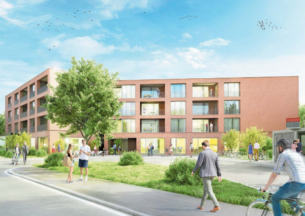 St. Gallen: Eine moderne Überbauung