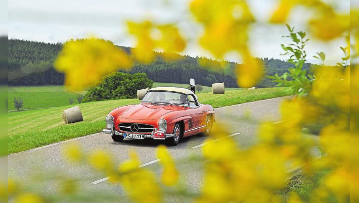 Merveilleux rallye de voitures anciennes sur les routes luxembourgeoises