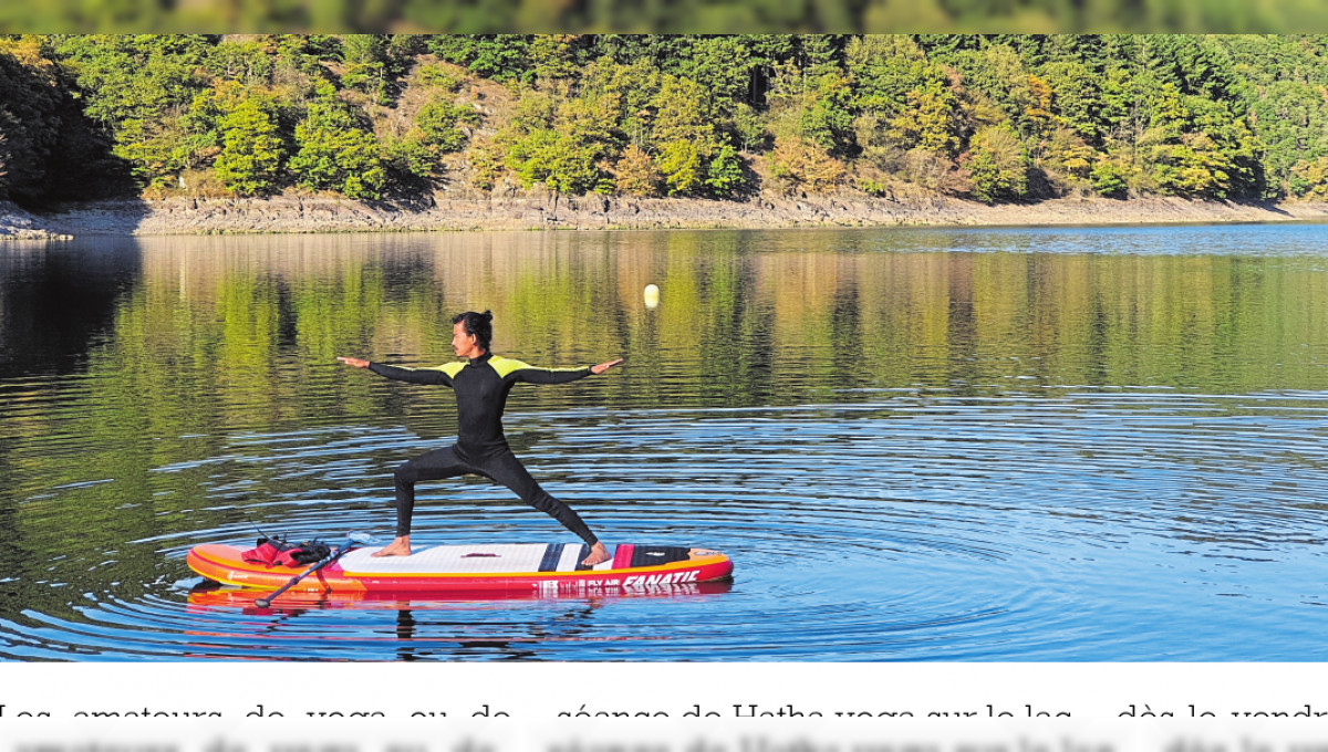 En équilibre sur le lac de la Haute-Sûre