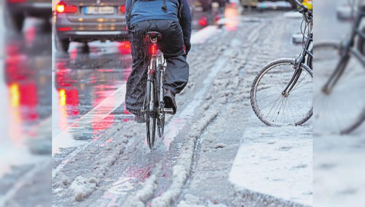 Radfahren trotz Eis und Schnee